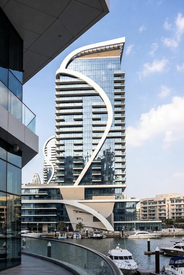 Sleek Modern Apartment with Marina Views